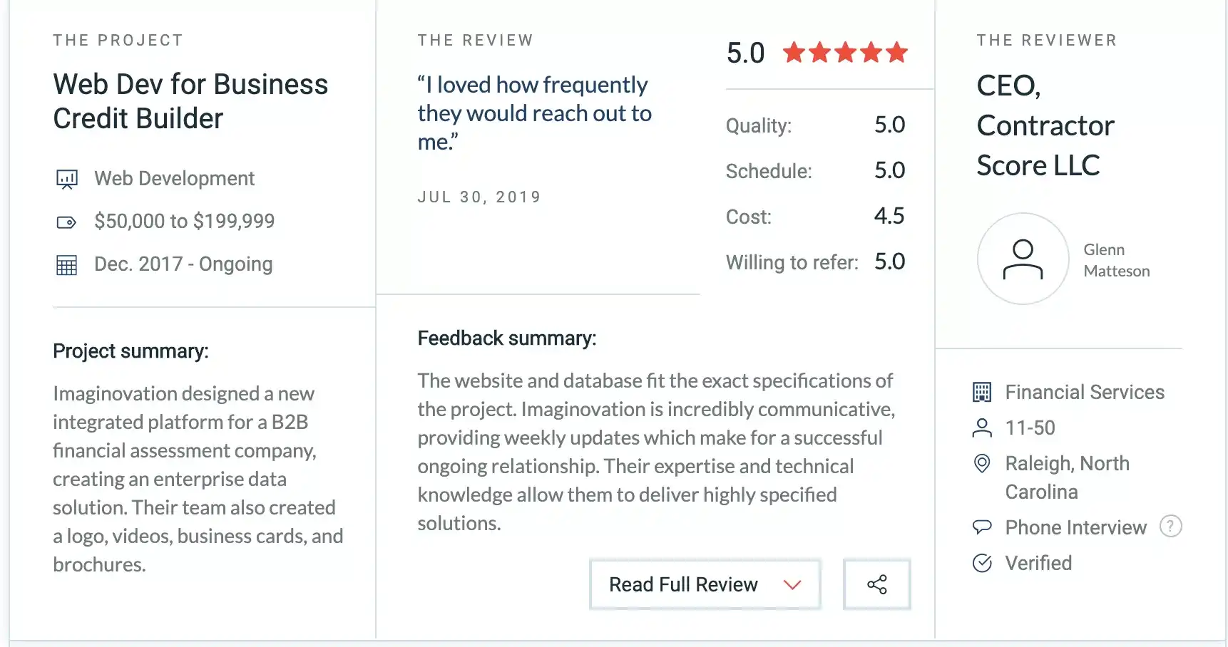 Imaginovation Reviews on Clutch