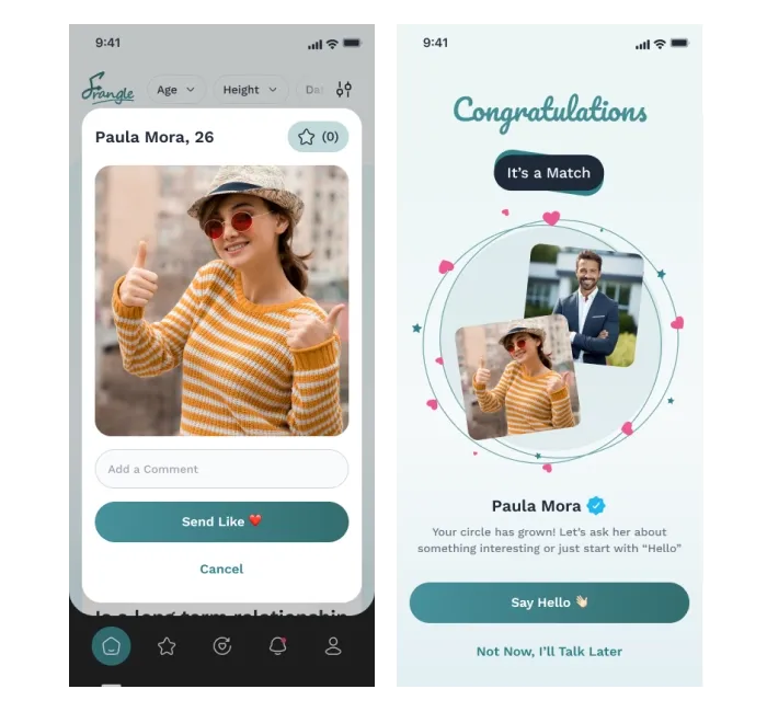 Frangle App case study solution section img 3