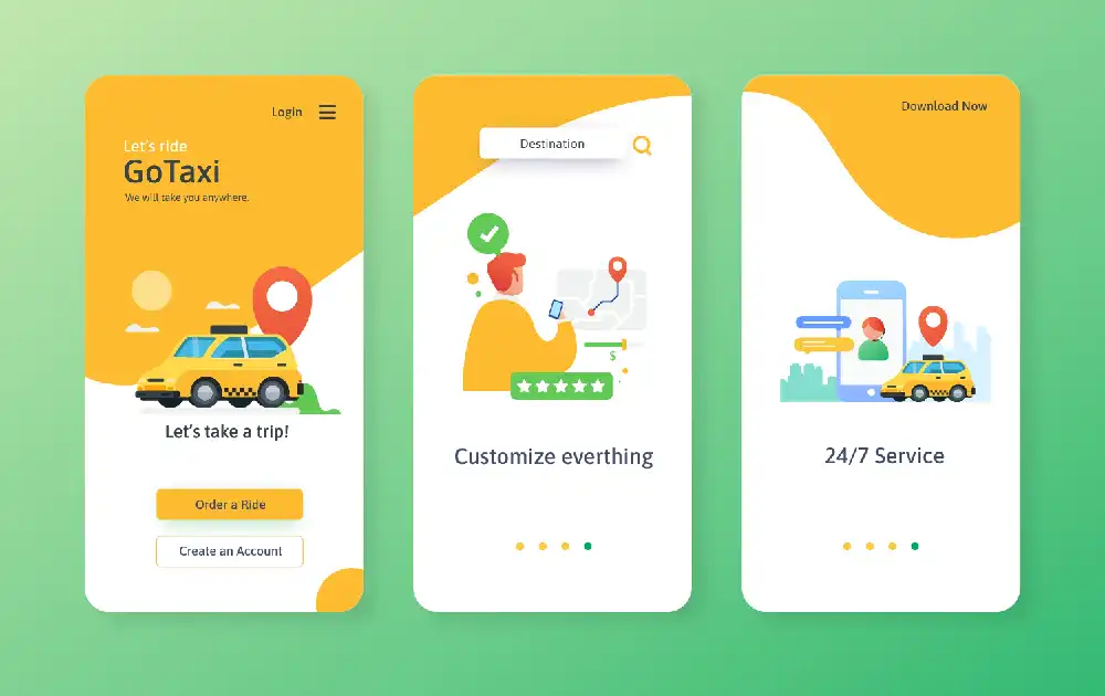 Taxi Service App Onboarding