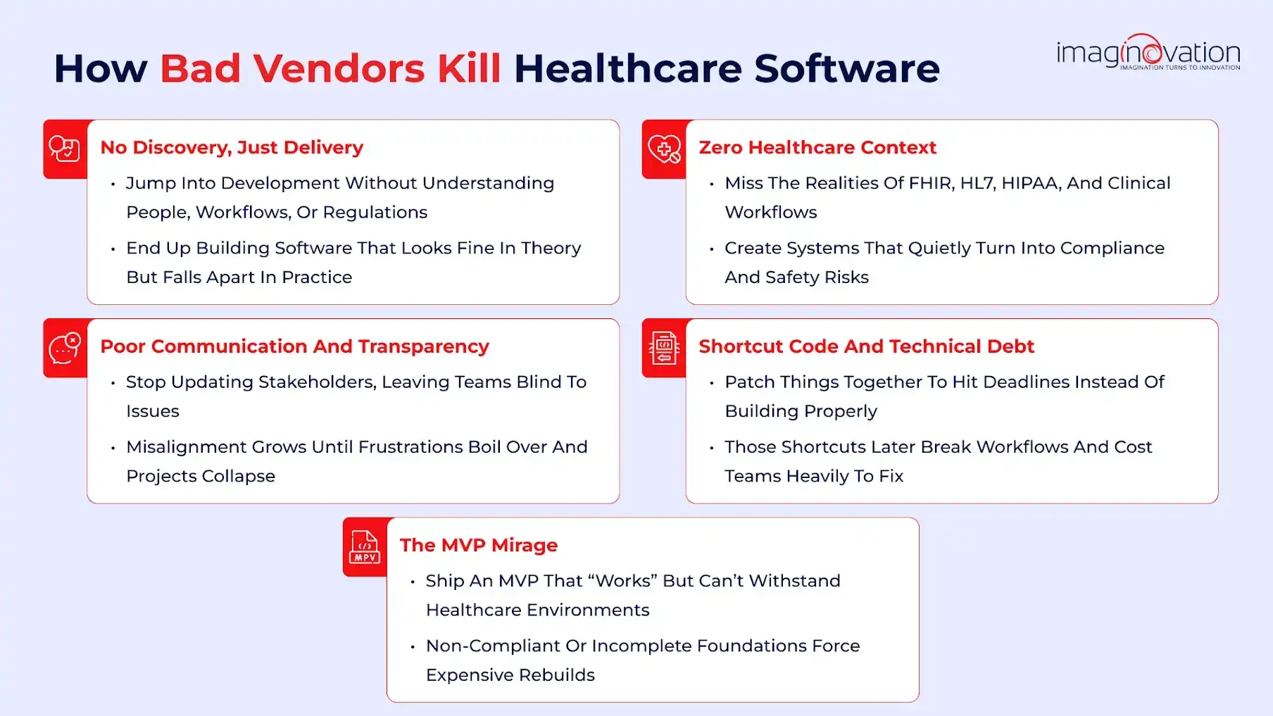 How bad vendors kill healthcare software