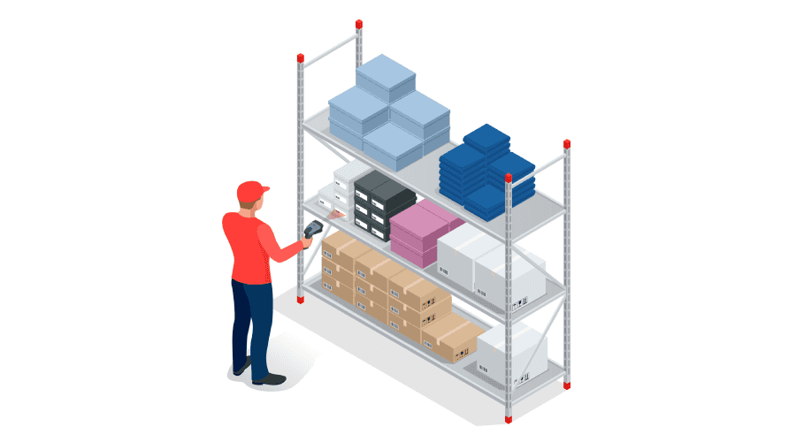 Smart Shelves in Warehouse