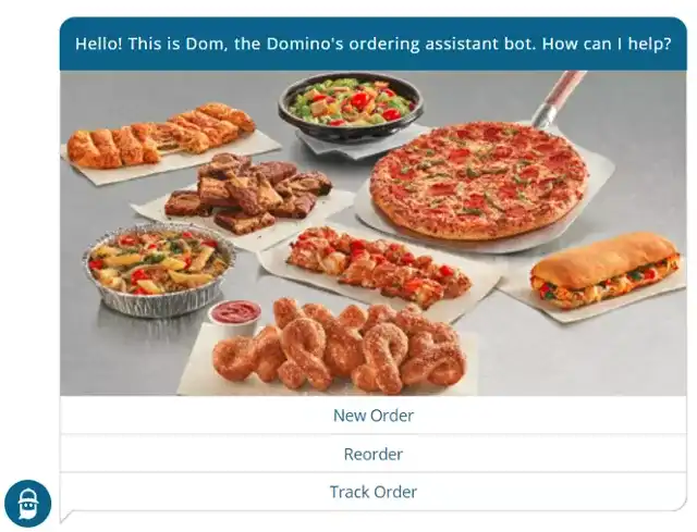 Chatbot application - Domino's ordering assistant bot