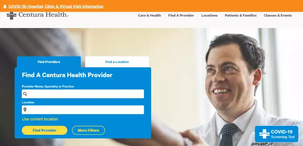 Centura Health Website