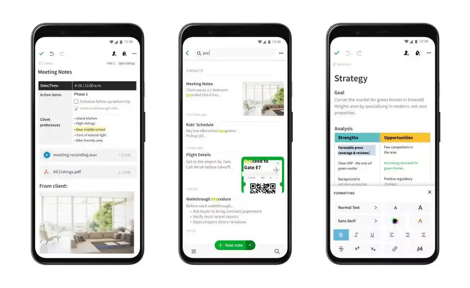 Evernote app redesign