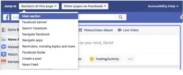 Facebook UI