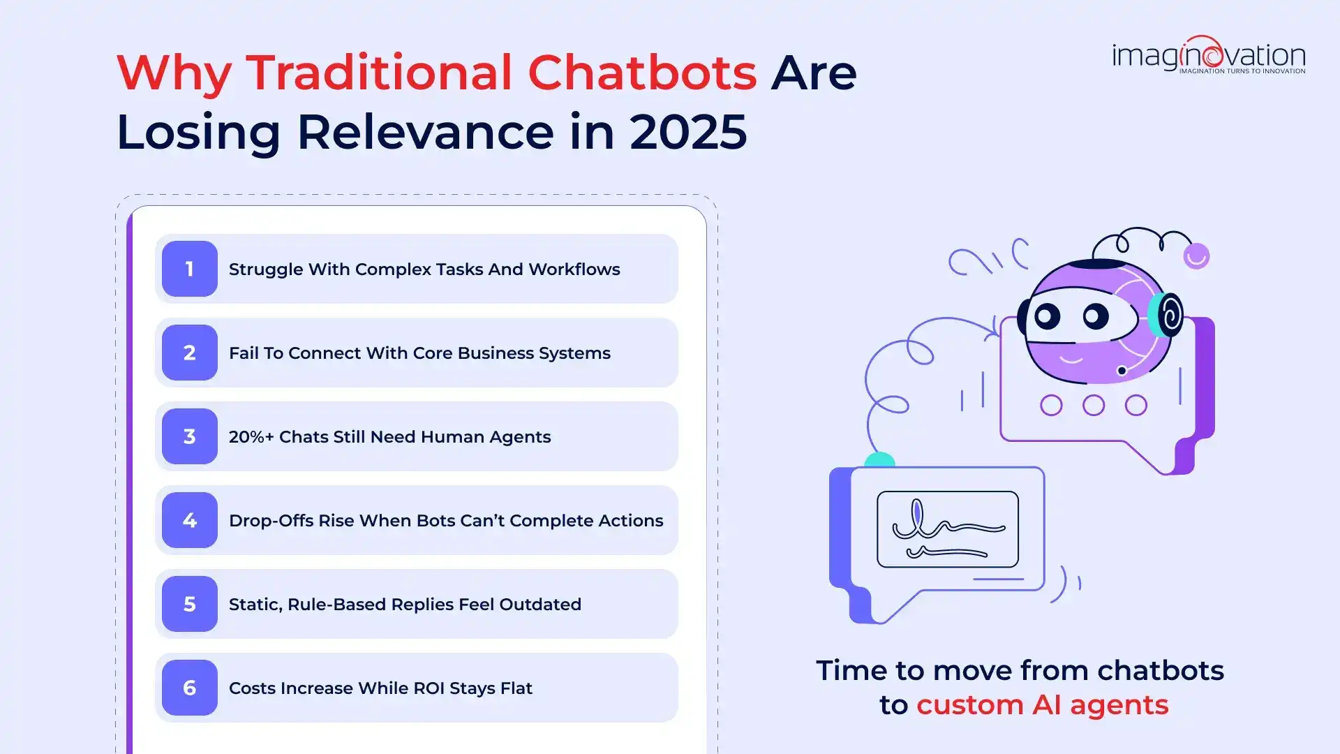 Disadvantages of traditional chatbots